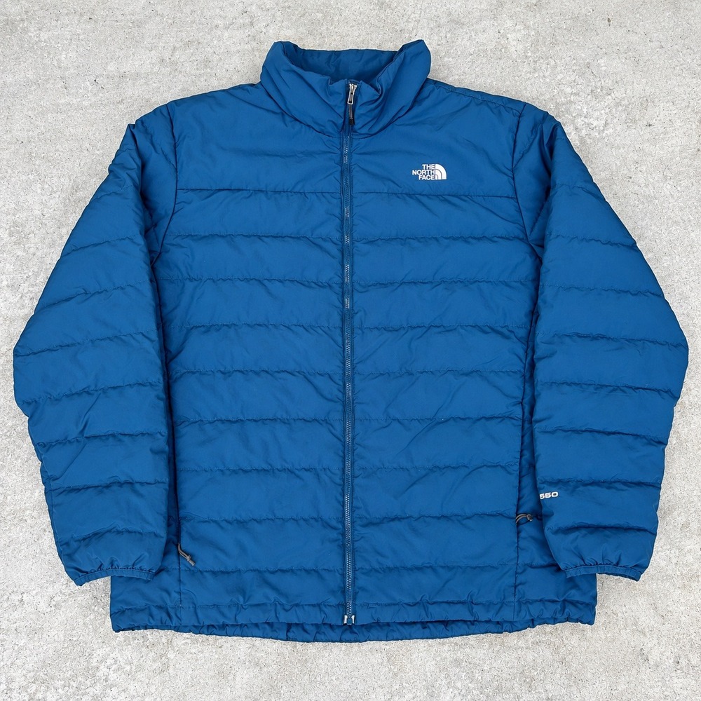 The North Face Puffer Jacket Size XL Blue 550 Down Vintage Y2K Gorpcore